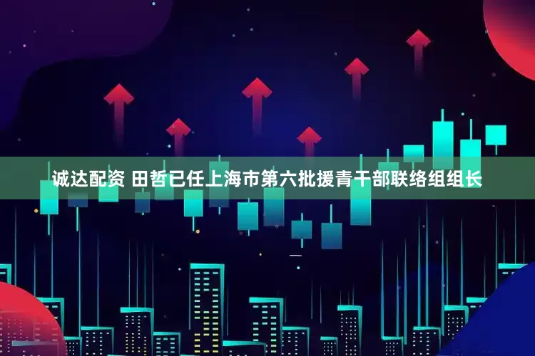 诚达配资 田哲已任上海市第六批援青干部联络组组长